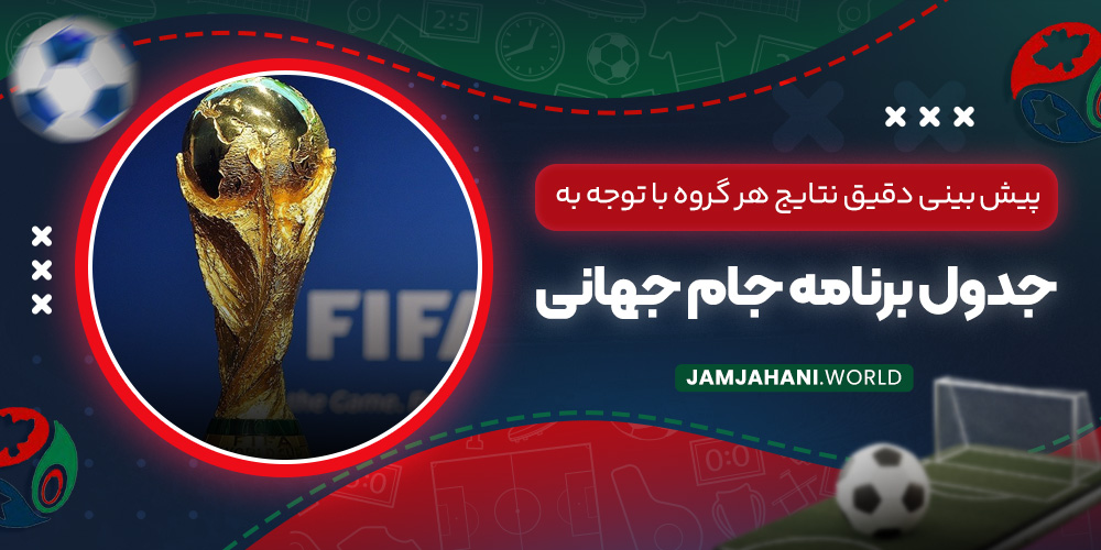 پیش‌ بینی دقیق نتایج هر گروه با توجه به جدول برنامه جام جهانی